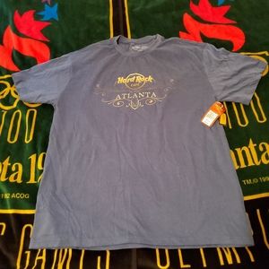 Atlanta Hard Rock Cafe Flag Guitar America Guitar